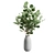 Elegant Eucalyptus Vase Bouquet 3D model small image 6