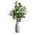 Elegant Eucalyptus Vase Bouquet 3D model small image 7