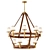 RalphLauren Leather Chandelier Glow 3D model small image 3