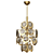 Vistosi Amber Glass Chandelier 3D model small image 1