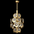 Vistosi Amber Glass Chandelier 3D model small image 3