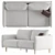 Modern Classic Fusion 3D Sofa 3D model small image 1