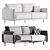 Modern Classic Fusion 3D Sofa 3D model small image 6