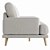 Modern Classic 3-Seater Sofa 3D model small image 2