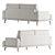 Modern Classic 3-Seater Sofa 3D model small image 4