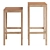 Modern Scandinavian Style Bar Stools 3D model small image 5