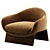 Modern Fabric Armchair By Bonaldo 3D model small image 3