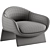 Modern Fabric Armchair By Bonaldo 3D model small image 6