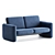 Wilkes 2 Seater Modular Sofa 3D model small image 4