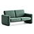 Wilkes 2 Seater Modular Sofa 3D model small image 5