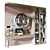 Custom Wardrobe Composition with Decor 3D model small image 2