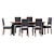 Pranzo II Bruno Dining Set 3D model small image 2