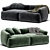 Sofia 2-Seat Modular Sofa 3D model small image 3