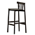 Modern Minimalist Pind Bar Stool 3D model small image 4