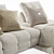 Natural Crosby Sofa by Uniqwa 3D model small image 5