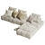 Natural Crosby Sofa by Uniqwa 3D model small image 10