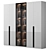 Modular Wardrobe & Shelf Set 3D model small image 2