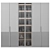 Modular Wardrobe & Shelf Set 3D model small image 4