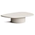 Modern Pebble Shape Coffee Table 3D model small image 2