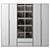Modular Cabinet with Adjustable Shelves 3D model small image 4