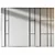 Modern Wood Fabric Wall Panels 3D model small image 3