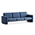 Wilkes Modular 3 Seater Sofa 3D model small image 3