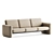 Wilkes Modular 3 Seater Sofa 3D model small image 4