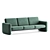 Wilkes Modular 3 Seater Sofa 3D model small image 5