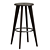 Modern French Design Bar Stool 3D model small image 1