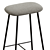 Modern Metal Base Counter Stool 3D model small image 3