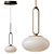 Modern Glass Pendant Light Fixture 3D model small image 1