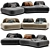 Eichholtz Residenza Curved Modern Sofa 3D model small image 1