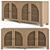 Modern Cane Arch Sideboard Design 3D model small image 1