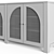 Modern Cane Arch Sideboard Design 3D model small image 5