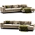 Nobonobo FEZA Sectional Sofa Unique 3D model small image 1