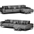 Nobonobo FEZA Sectional Sofa Unique 3D model small image 6