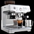 Sage Espresso Machine with Latte Cup 3D model small image 3