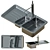 Modern Kitchen Sink Set 3D model small image 6