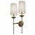 Elegant Black Metal Wall Sconce 3D model small image 3
