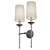 Elegant Black Metal Wall Sconce 3D model small image 4