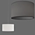 Luxe Drum-Shaped Fabric Lampshade 3D model small image 4