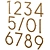 Meraki Numerals Home Entry Accents 3D model small image 3