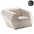 Sleek FAZ Lounge Chair 3D model small image 1