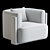 Modern Hartley Chair in Millimeters 3D model small image 4