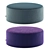 Elegant Bolzan Corolle Pouf 3D model small image 1