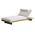  Venetian-inspired Teak Sun Lounger 3D model small image 2