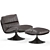 Minotti Pattie Chair with Ottoman 3D model small image 3