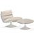 Minotti Pattie Chair with Ottoman 3D model small image 4