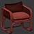 Rattan Garden Chair Wilbert 3D model small image 4