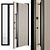  Rustic Wooden Front Door Set 3D model small image 2